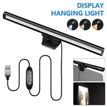 Hvxrjkn Laptop Light for Screen Reading Portable Computer Screen Hanging Light USB Powered Clip-on Laptop Hanging Lamp LED Laptop Light for Eye Care Save Space