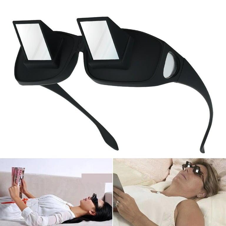 Buy 2022 Lazy Glasses Laying Down Light Prism Glasses Light-weight 90°Angle Prism  Glasses Neck Relaxer for Lying down Reading and Watching Tv/Phone at