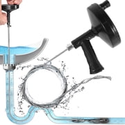 Hvxrjkn Plumbing Snake Drain Auger Manual Snake Clog Remover with 23Ft/9.8Ft Flexible Wire Rope for Bathroom Kitchen Bathtub Shower Sink