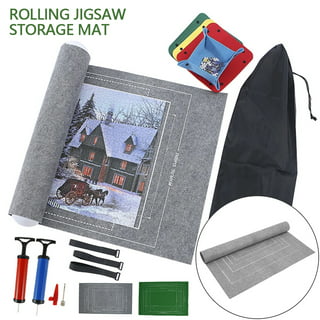 Jigsaw Puzzle Mat Roll Up, Roll-Up Puzzles Felt Save Mats Trays for Sorting  Table Board Glue Clear Sheets and Frame Keeper Storage Accessories for  Adults Gifts 