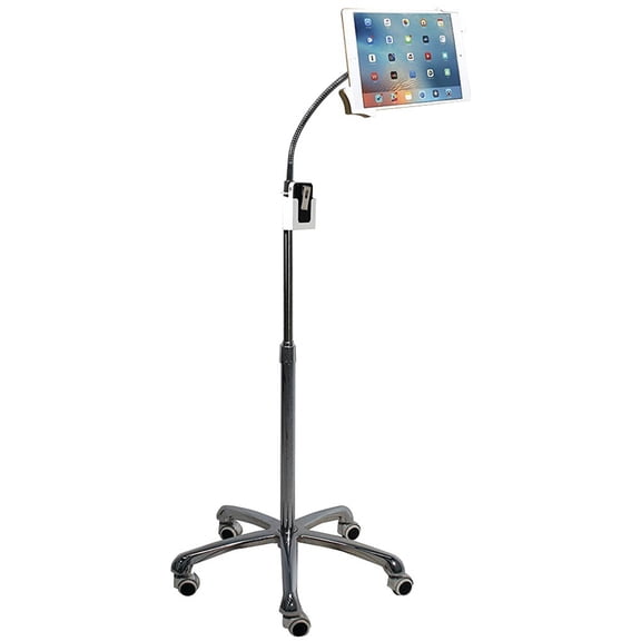CTA Digital PAD-HFS Heavy-Duty Gooseneck Floor Stand for iPad/Tablet