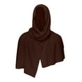 thumbnail image 1 of Hvyesh Adult Medieval Renaissance Hooded Cowl Scarf Shawl Cape Halloween Cosplay Costume Accessories, 1 of 4