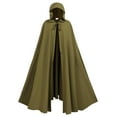 thumbnail image 1 of Hvyesh Adult Renaissance Cloak Medieval Hood Halloween Cape Cosplay Wizard Witch Cloak, 1 of 3
