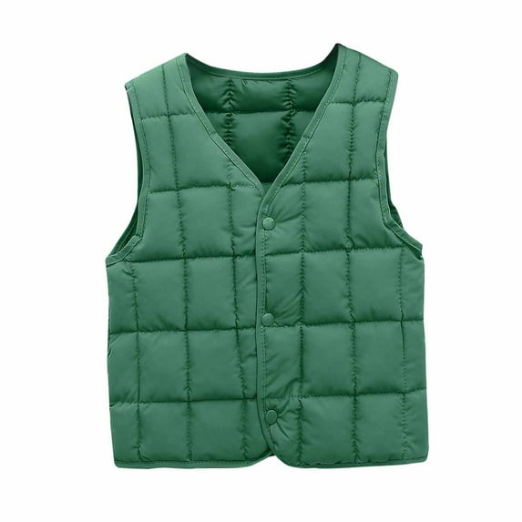Hvyesh Baby Boys Girls Puffer Vest Winter Warm Lightweight Toddler Vest Outerwear High Neck Cute Sleeveless Jacket