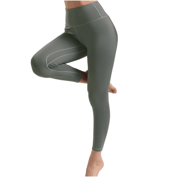 Hvyesh Butt Lifting Workout Leggings for Women High Waisted Yoga Leggings Soft Athletic Tummy Control Pants