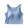 thumbnail image 1 of Hvyesh Camisole Tops for Women Built in Bra Gym Yoga Shelf Bra Camisole Tops Workout Tops Cami Bra Padded Tank Top Sports Bras, 1 of 4