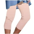 thumbnail image 1 of Hvyesh Capri Leggings for Women Casual Stretchy High Waisted Yoga Pants Tummy Control Comfy Workout Leggings, 1 of 5