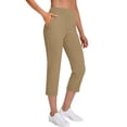 thumbnail image 1 of Hvyesh Capri Pants for Women High Waist Straight Leg Stretch Pants Summer Work Golf Capris with Pockets, 1 of 7