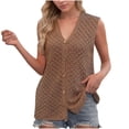 thumbnail image 1 of Hvyesh Casual Cropped Crochet Cardigan Sweaters for Women Trendy Summer V Neck Sleeveless Sweater Vest Button Up Cardigans, 1 of 7