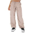 thumbnail image 1 of Hvyesh Cargo Pants Women Baggy, Parachute Pants for Women Trendy, Y2K Pants, Streetwear Cargo Pant with Pockets, 1 of 7