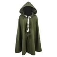 thumbnail image 1 of Hvyesh Cloak with Hood Medieval Renaissance Cape for Men and Women Wizard Witch Cape Unisex Halloween Cosplay Costume, 1 of 3