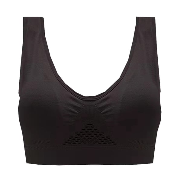 Hvyesh Compression Wireless High Support Bra for Women Sports Bras Plus Size Seamless Comfortable Yoga Bra with Pads, Exercise and Offers Back Support