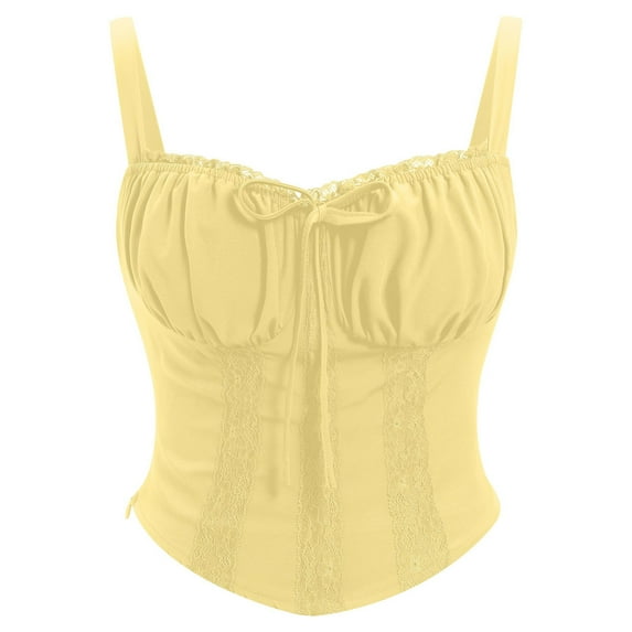 Hvyesh Corset Tops for Women Bustier Shapewear Lingerie Lace Push Up Bodysuit