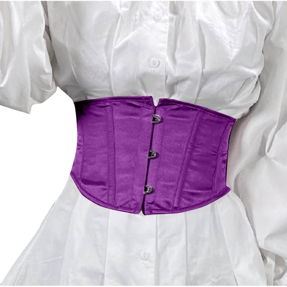 Hvyesh Corset Wide Belt for Women Boned Lace Up Underbust Renaissance Steampunk Pirate Halloween Belt