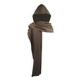 thumbnail image 1 of Hvyesh Cowl Hood Scarf Rogue Hood Medieval Cloak Renaissance Costume Men Neck Warmer Hooded Cape Hat Cyberpunk Accessories, 1 of 9