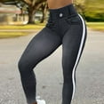 thumbnail image 1 of Hvyesh Denim Yoga Pants Butt Lifting Jeans for Women Mid Rise Full Length Shaping Stretchy Pants for Women, 1 of 6