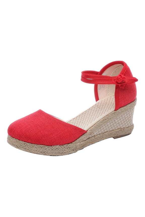 Wedge Espadrilles for Womens Dressy, Lace up Espadrilles Closed Toe Wedges Sandals Strappy Slingback Platform Heels Summer Wedges Shoes