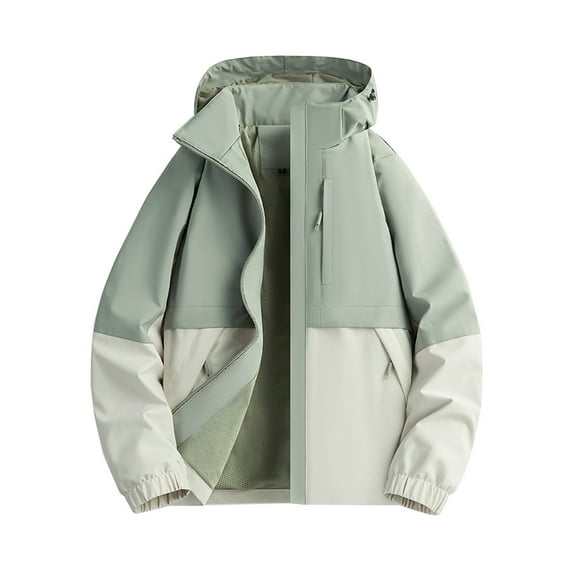 Hvyesh Softshell Jacket for Men ,Lightweight Windbreaker Jackets for Men,Outdoor Sun Protection Hooded Hiking Coats for Men