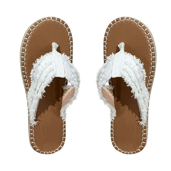 Hvyesh Flip Flop Sandals for Women Girls Dressy Summer Thong Flat Sandals Fashion Beach Cute Ladies Slides Casual Braided Dress Sandal