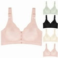 thumbnail image 1 of Hvyesh Front Closure Bras for Women Plus Size Wireless Bralette Comfort Convenient Seamless Supportive Bralettes, 1 of 3