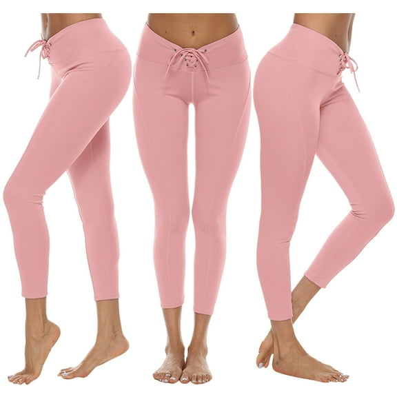 Hvyesh Gym Leggings for Women High Waisted Butt Lifting Workout Yoga Pants Stretchy Quick-Dry Moisture-Wicking Yoga Leggings