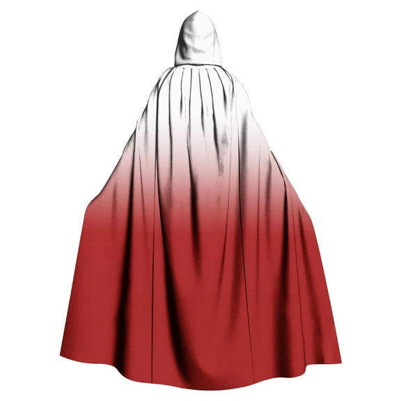Hvyesh Halloween Cape with Hood Reversible Hooded Cape Cloak Adult Unisex Theme Party Long Hooded Cloak Costume