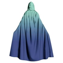 Hvyesh Halloween Cape with Hood Reversible Hooded Cape Cloak Adult Unisex Theme Party Long Hooded Cloak Costume