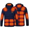 thumbnail image 1 of Hvyesh Heated Coat for Men Big and Tall Hood Heated Jackets Casual Hunting Skiing Electric Coat Waterproof 19 Heating Areas Heating Coat, 1 of 6
