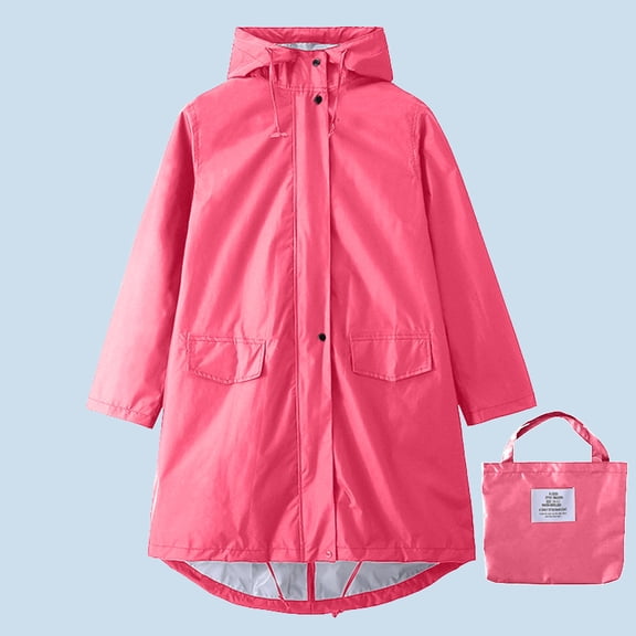 Hvyesh Hooded Rain Poncho for Adult with Pocket 2025 Waterproof Lightweight Unisex Raincoat for Hiking Camping