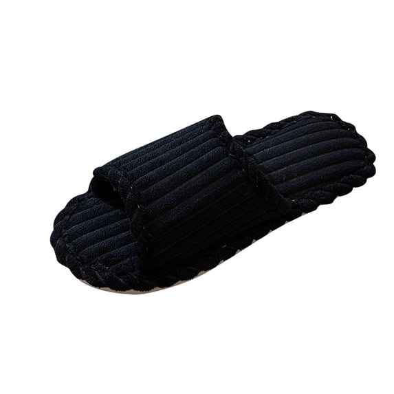 Hvyesh House Slippers for Women Open Toe Slip On House Shoes Breathable Indoor Bedroom Shoes
