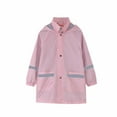 thumbnail image 1 of Hvyesh Kids Ponchos Waterproof Jackets Rain Wear Lightweight Rain Poncho Toddler Reusable Raincoat for Boy Girl 1-12 Years Old Pink,10-11 Years, 1 of 9