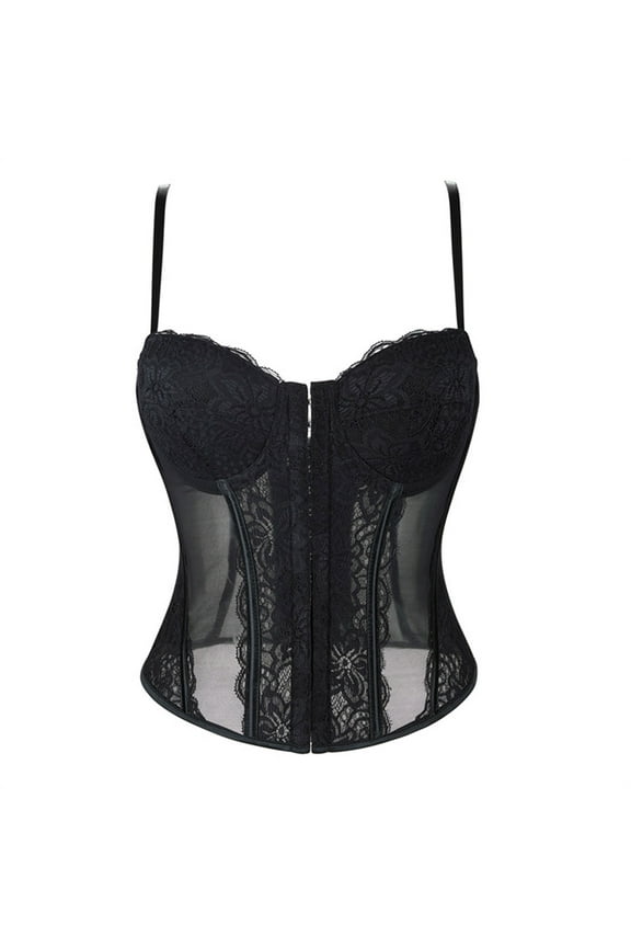 Lace Corset Tops for Women Bustier Corset Top with Straps Women Corset Going Out Party Crop Top
