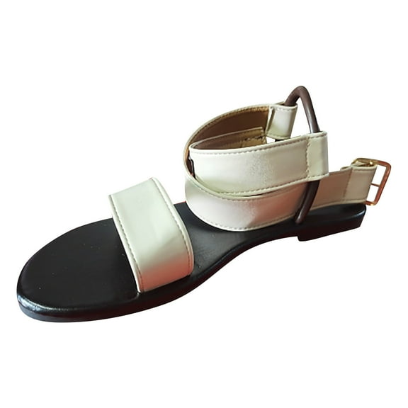 Hvyesh Lace Sandals for Women,Sandals for Women Dressy Summer,Open Toe Gladiator Sandals, Flat Sandals for Women Dressy, Clip Toe Ring Sandals for Women Wedding 2025