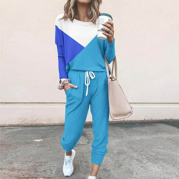 Hvyesh Lounge Sets for Women Fall Spring Sweatsuits Two Piece Outfit Travel Track Suit Jogger Workout Sets Loungewear 2025