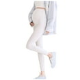 thumbnail image 1 of Hvyesh Maternity Leggings Over The Belly Soft Pregnancy Workout Pants High Waisted Maternity Activewear for Women Skinny Yoga Pants White,M, 1 of 3