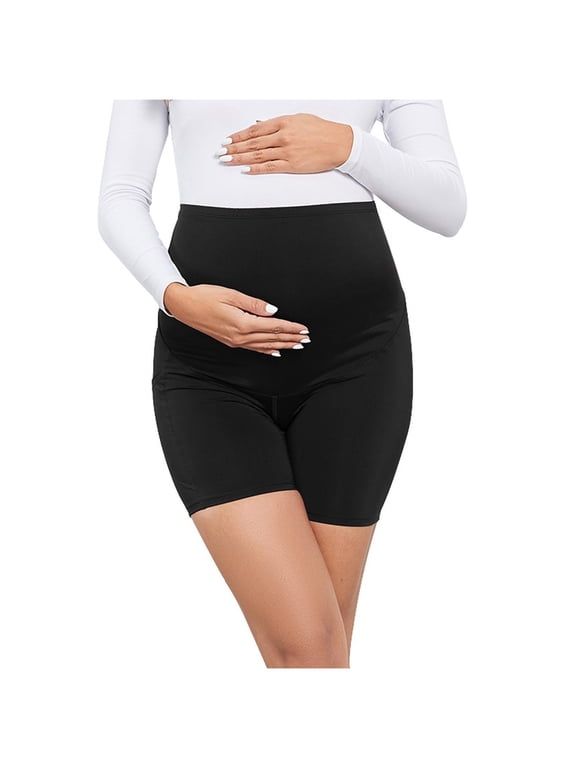 Maternity Shapewear Seamless Underwear Over Bump Pregnancy Shorts High Waist Panties Under Dress Belly Support