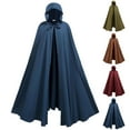 thumbnail image 1 of Hvyesh Medieval Cloak with Hood Halloween Renaissance Hooded Cape for Men and Women Gothic Cape Cosplay, 1 of 4