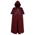 thumbnail image 1 of Hvyesh Medieval Cloak with Hood Halloween Renaissance Hooded Cape for Men and Women Gothic Long Robe, 1 of 8