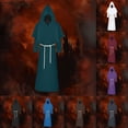 thumbnail image 1 of Hvyesh Men Cosplay Cloak Robe Costume Adult Halloween Hood Capes, 1 of 9
