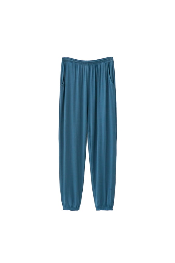 Men Drawstring Sleep Lounge Pants Plus Size Soft Pajama Bottoms
