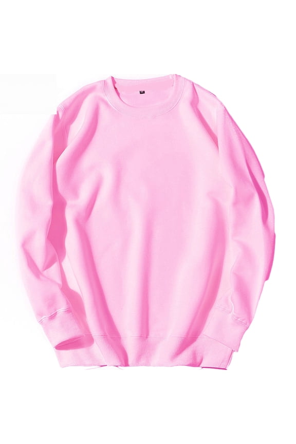 Men's Graphic Tee Hvyesh Sweatshirts for Mens Casual Loose Long Sleeve Pullover Solid Color Crew Neck Hoodie Trendy Preppy Clothes