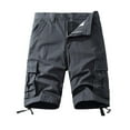 thumbnail image 1 of Hvyesh Men Ripstop Twill Cargo Short Big and Tall Drawstring Walk Shorts Summer Military Tactical Workout Shorts with Pockets, 1 of 3