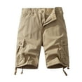 thumbnail image 1 of Hvyesh Men Ripstop Twill Cargo Short Big and Tall Drawstring Walk Shorts Summer Military Tactical Workout Shorts with Pockets, 1 of 3