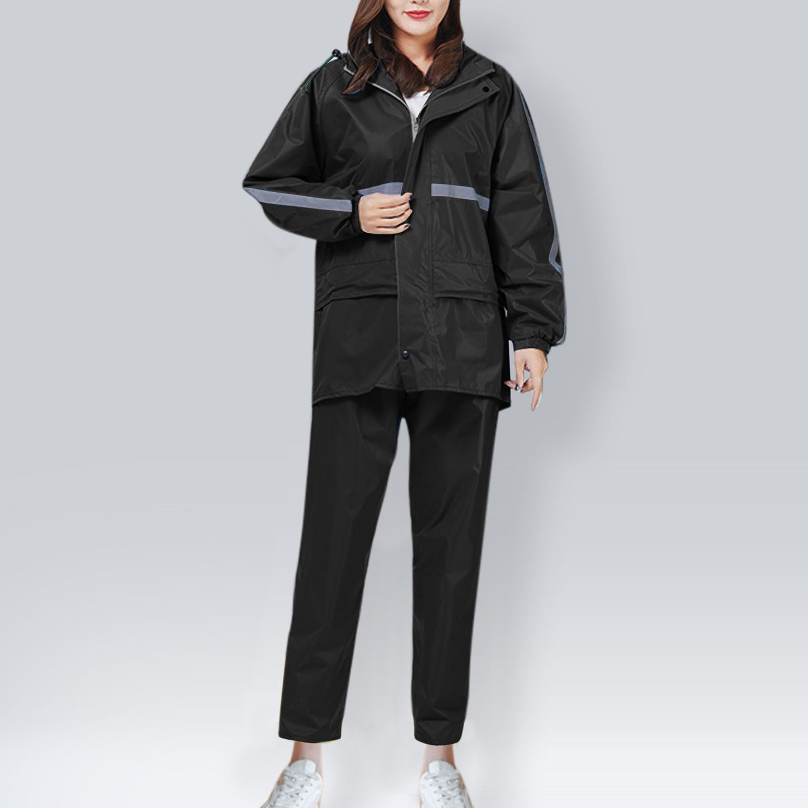 LWWJJ Rain Suit Jacket Trouser Suit Raincoat for Men & Women