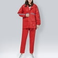 thumbnail image 1 of Hvyesh Men Women Classic Rain Suits Breathable Rain Gear for Waterproof work, Hooded Coats Jacket and Pants, 1 of 8