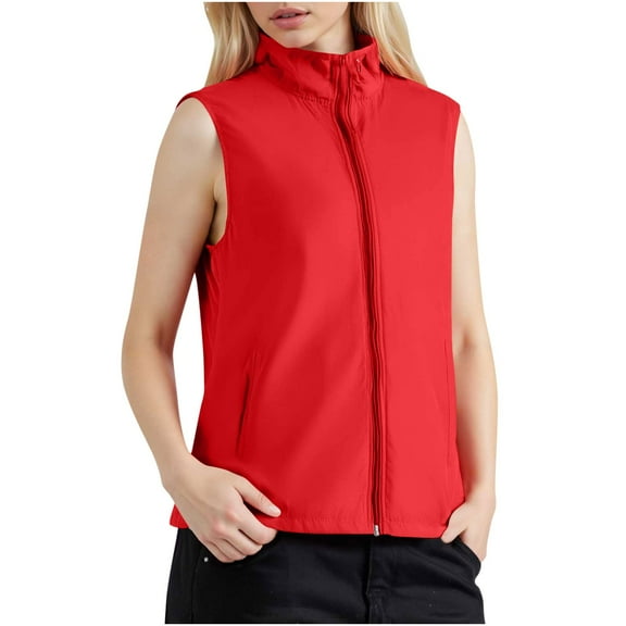 Hvyesh Men Women Vest Lightweight Zip Up Vest Outerwear Big and Tall Sleeveless Running Casual Hiking Vests