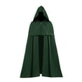 thumbnail image 1 of Hvyesh Men and Women Gothic Hooded Cloak Renaissance Robe Witch Halloween Cosplay Custume, 1 of 5