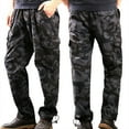 thumbnail image 1 of Hvyesh Men's Cargo Pants Plus Size Multi Pockets Pants Work Tactical Trousers Comfortable Camping Cargo Pants, 1 of 6