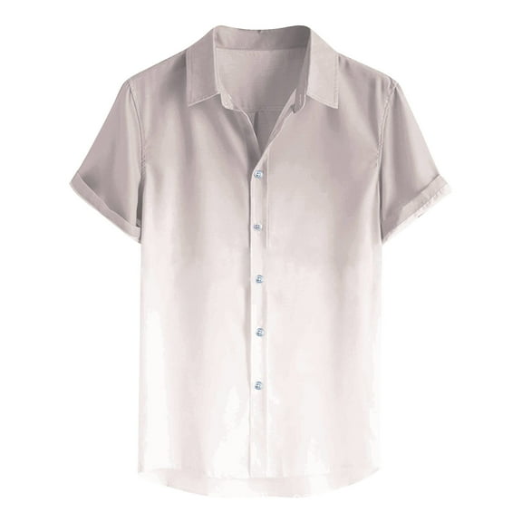 Hvyesh Men's Casual Button Down Shirt Vintage Bowling Shirts Tie Dye Short Sleeve Tshirt 2025 Summer Beach Shirt