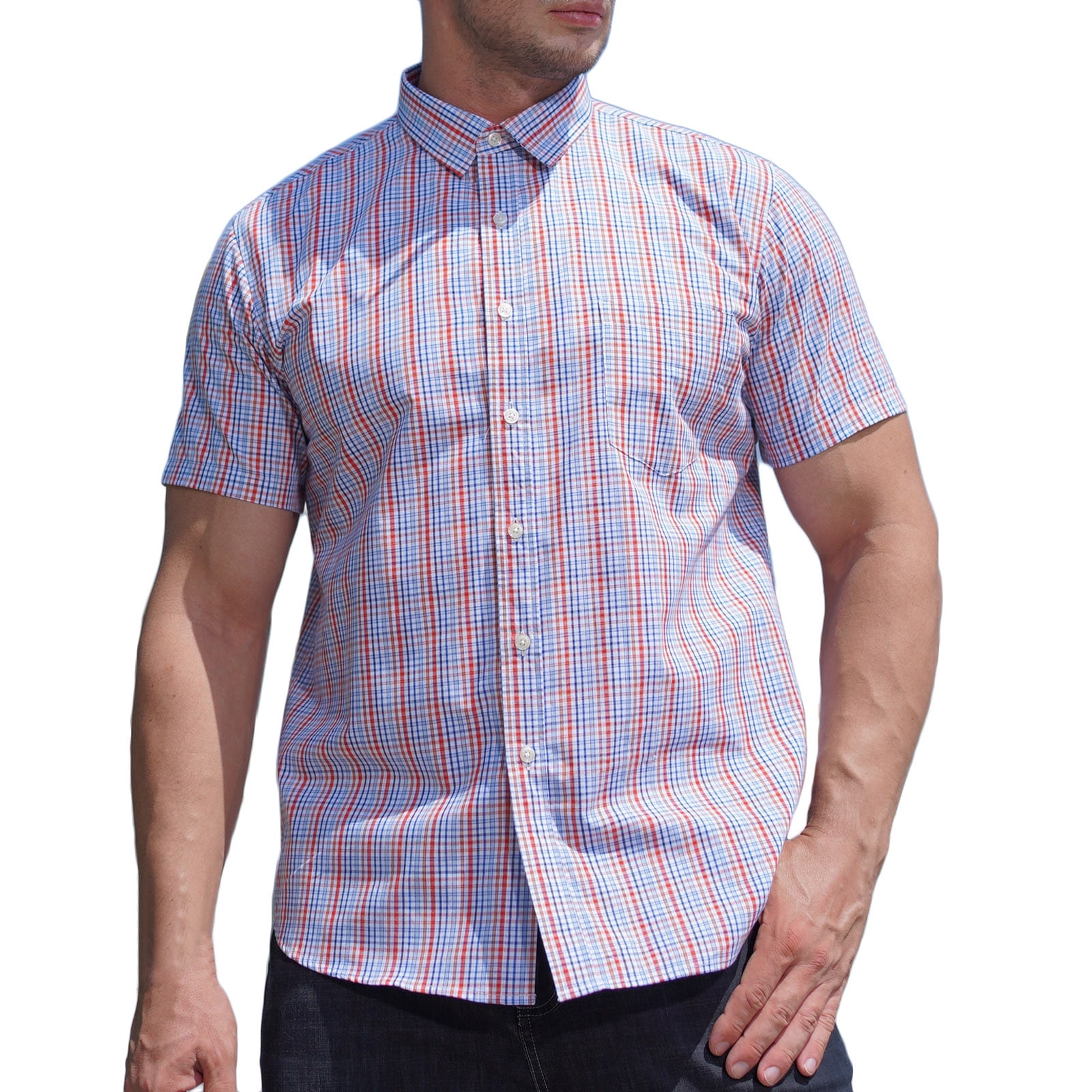 トップス Square Oxford Short Sleeve Shirt XL Men's Short Sleeve Executive Oxford Dress Shirt | Red Kap®
